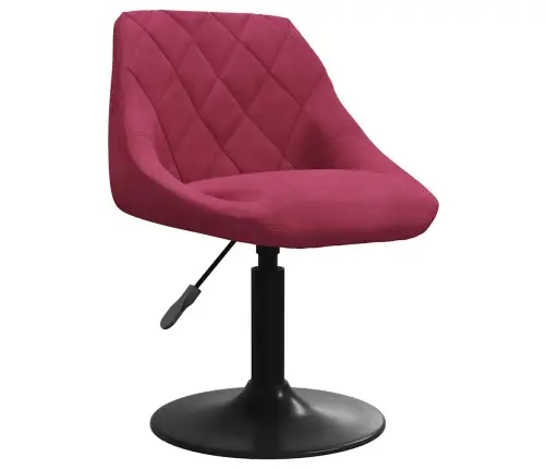Pasukamos Valgomojo Kėdės, 2Vnt., Vyno Raudonos, Aksomas