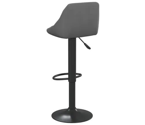 Bāra Krēsls, Tumši Pelēks Samts Vidaxl