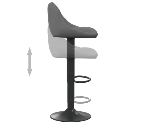 Bāra Krēsls, Tumši Pelēks Samts Vidaxl