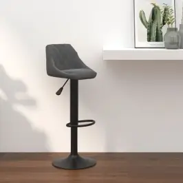 Bāra Krēsls, Tumši Pelēks Samts Vidaxl