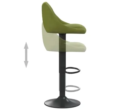 Bāra Krēsls, Gaiši Zaļš Samts Vidaxl