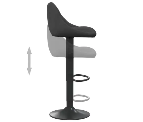 Baaritoolid 2 Tk, Must, Samet