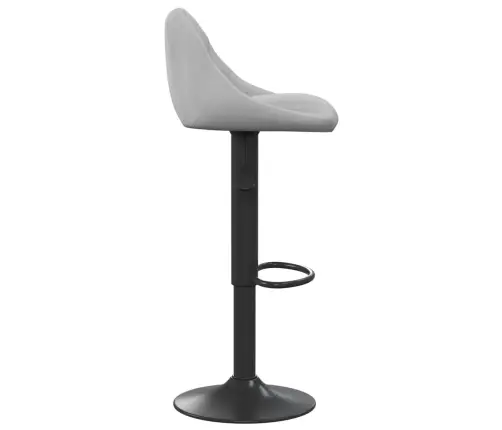 Bāra Krēsli, 2 Gab., Gaiši Pelēks Samts Vidaxl