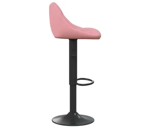 Bāra Krēsli, 2 Gab., Rozā Samts Vidaxl