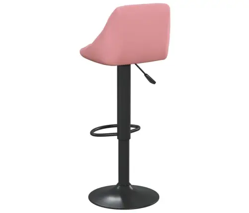 Bāra Krēsli, 2 Gab., Rozā Samts Vidaxl