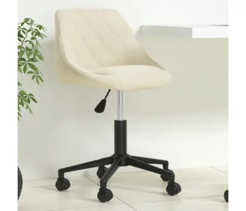 Biroja Krēsls, Krēmkrāsas Samts Vidaxl