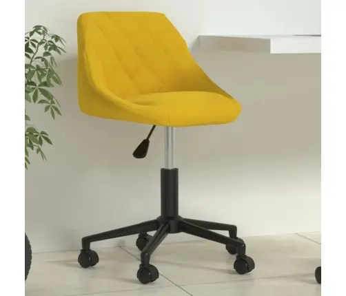 Biroja Krēsls, Sinepju Dzeltens Samts Vidaxl