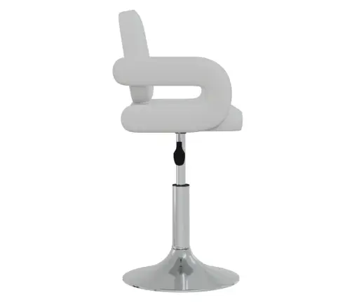 Grozāmi Virtuves Krēsli, 2 Gab., Balta Mākslīgā Āda Vidaxl