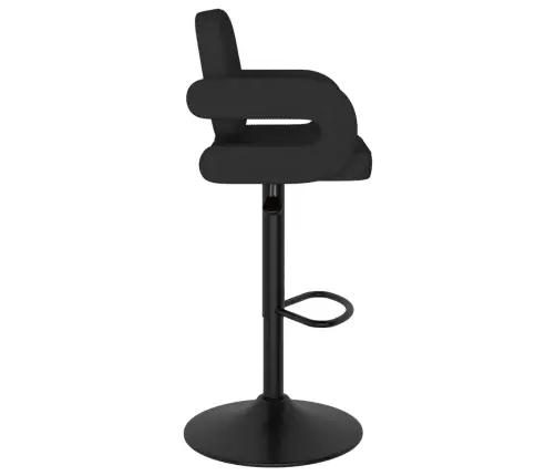 Baro Taburetės, 2Vnt., Juodos Spalvos, Audinys