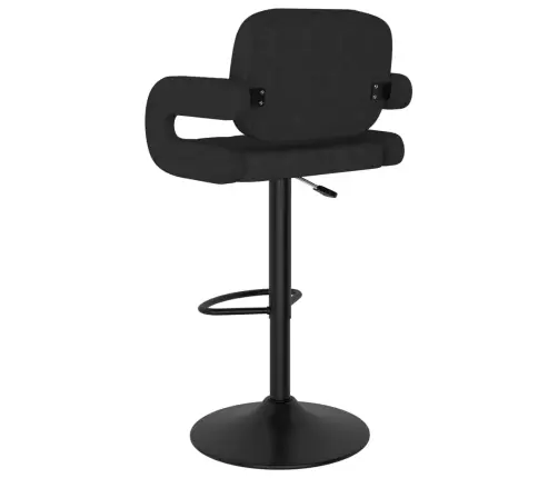 Baro Taburetės, 2Vnt., Juodos Spalvos, Audinys