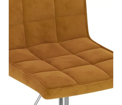 Grozāmi Virtuves Krēsli, 2 Gab., Brūns Samts Vidaxl