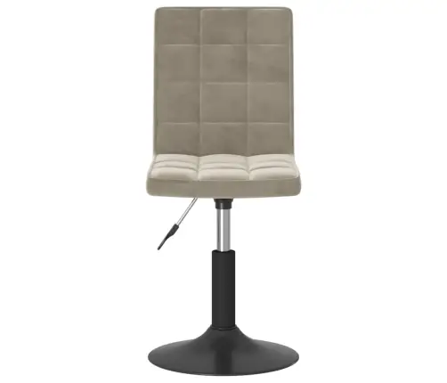 Grozāmi Virtuves Krēsli, 2 Gab., Gaiši Pelēks Samts Vidaxl