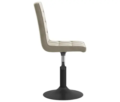 Grozāmi Virtuves Krēsli, 2 Gab., Gaiši Pelēks Samts Vidaxl