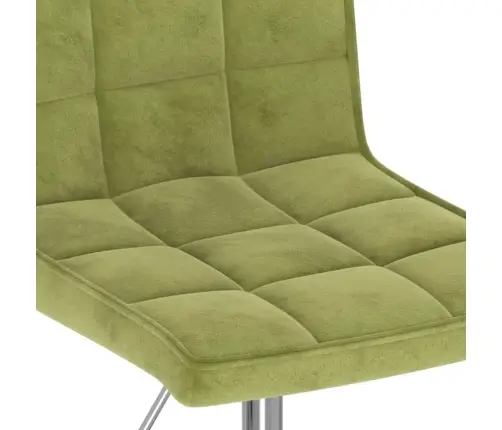 Grozāmi Virtuves Krēsli, 2 Gab., Gaiši Zaļš Samts Vidaxl