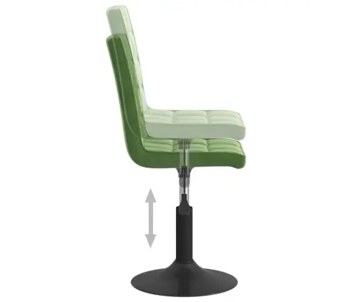 Grozāmi Virtuves Krēsli, 2 Gab., Tumši Zaļš Samts Vidaxl