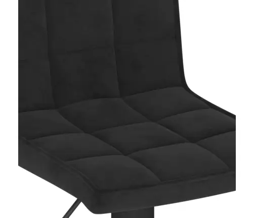 Bāra Krēsli, 2 Gab., Melns Samts Vidaxl