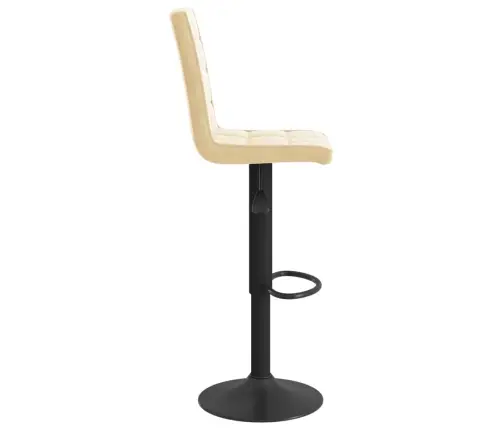 Baro Taburetės, 2Vnt., Kreminės Spalvos, Aksomas