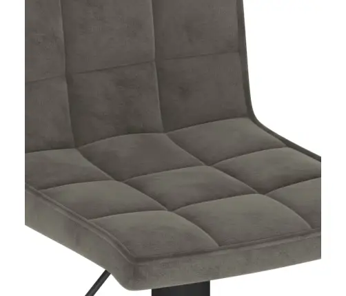 Bāra Krēsli, 2 Gab., Tumši Pelēks Samts Vidaxl