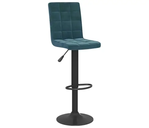 Bāra Krēsli, 2 Gab., Zils Samts Vidaxl
