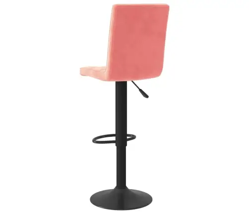 Bāra Krēsli, 2 Gab., Rozā Samts Vidaxl