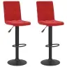 Bāra Krēsli, 2 Gab., Vīnsarkans Samts Vidaxl