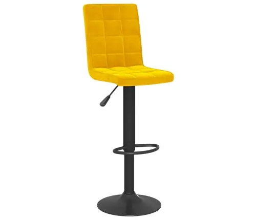 Bāra Krēsli, 2 Gab., Sinepju Dzeltens Samts Vidaxl