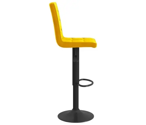 Bāra Krēsli, 2 Gab., Sinepju Dzeltens Samts Vidaxl