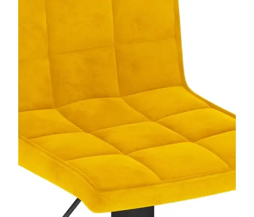 Bāra Krēsli, 2 Gab., Sinepju Dzeltens Samts Vidaxl