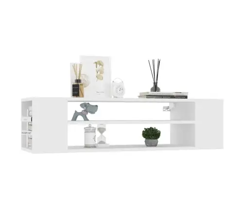 Piekarams Tv Skapītis, Balts, 100X30X26,5 Cm, Inženierijas Koks Vidaxl