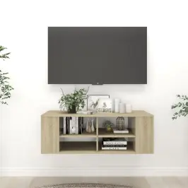 Sienas Tv Skapītis, Ozolkoka, 102X35X35 Cm, Inženierijas Koks Vidaxl