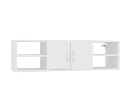 Sienas Plaukts, Balts, 102X30X29 Cm, Inženierijas Koks Vidaxl