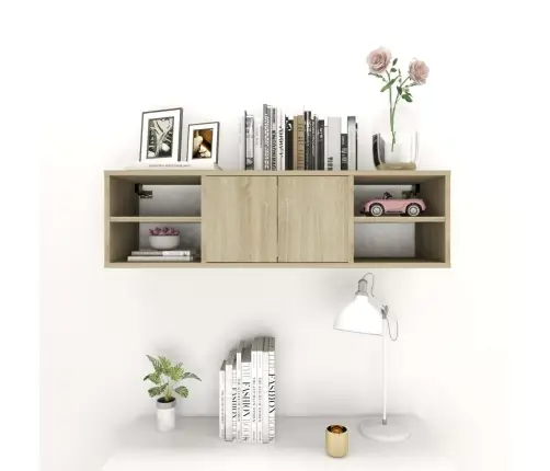 Sieninė Lentyna, Sonoma Ąžuolo Spalvos, 102X30X29cm Mediena