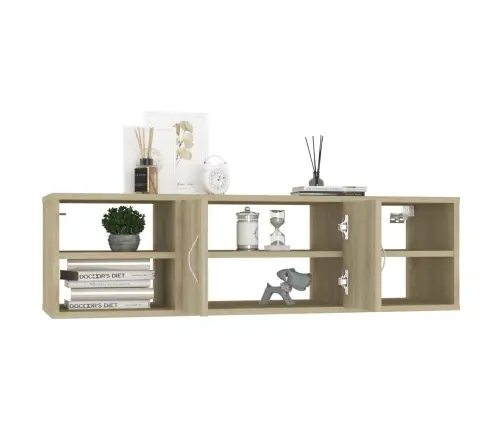 Sieninė Lentyna, Sonoma Ąžuolo Spalvos, 102X30X29cm Mediena