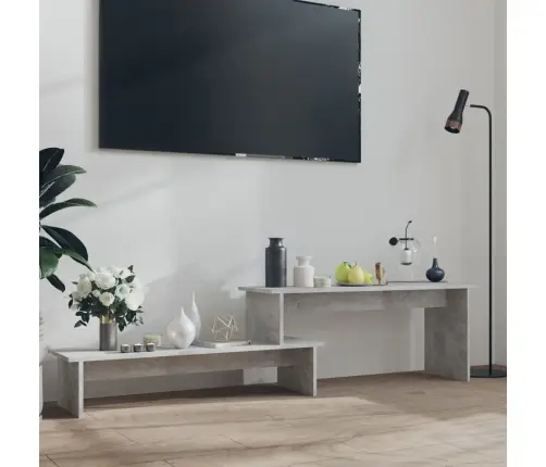 Tv Plaukts, Betona Pelēks, 180X30X43 Cm, Skaidu Plāksne Vidaxl