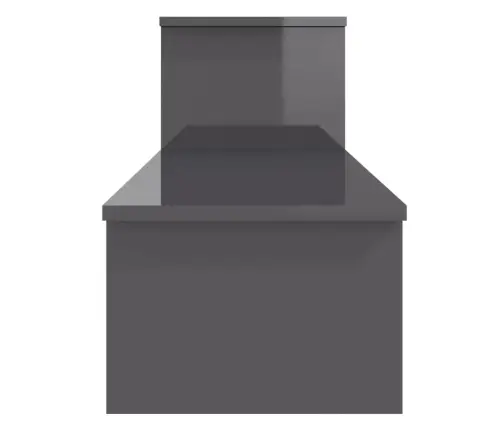 Televizoriaus Spintelė, Pilka, 180X30X43cm Apdirbta Mediena Televizoriaus Spintelė, Pilka, 180X30X43cm Apdirbta Mediena