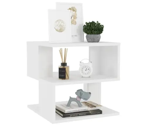 Galdiņš, Balts, 40X40X40 Cm, Inženierijas Koks Vidaxl