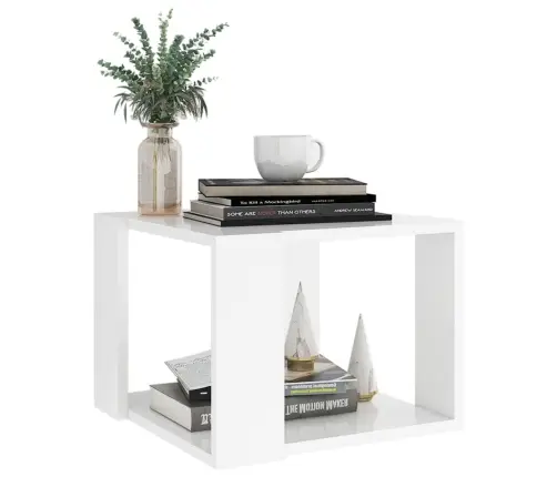 Kafijas Galdiņš, Balts, 40X40X30 Cm, Inženierijas Koks Vidaxl