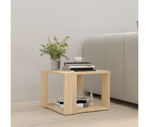 Kafijas Galdiņš, Ozolkoka Krāsa, 40X40X30 Cm, Inženierijas Koks Vidaxl