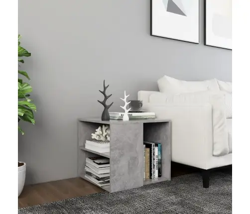 Galdiņš, Betona Pelēks, 50X50X45 Cm, Inženierijas Koks Vidaxl