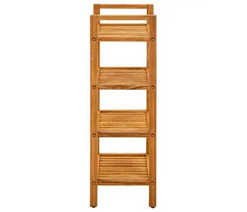 Apavu Skapis Ar 4 Plauktiem, 50X27X80 Cm, Ozola Masīvkoks Vidaxl