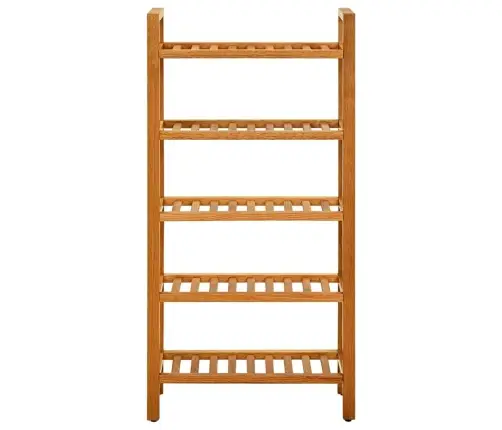 Batų Stovas Su 5 Lentynomis, 50X27X100cm Ąžuolo Masyvas