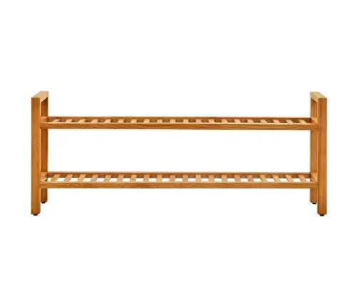 Batų Stovas Su 2 Lentynomis, 100X27X40cm Ąžuolo Masyvas