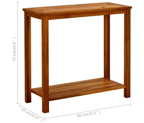 Aia Konsoollaud, 80 X 35 X 75 cm Akaatsiapuit