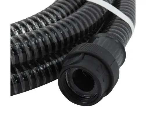 Sūkšanas Šļūtene Ar Pvc Savienotājiem, Melna, 1