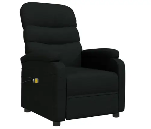 Elektrisks Masāžas Krēsls, Melns Audums Vidaxl