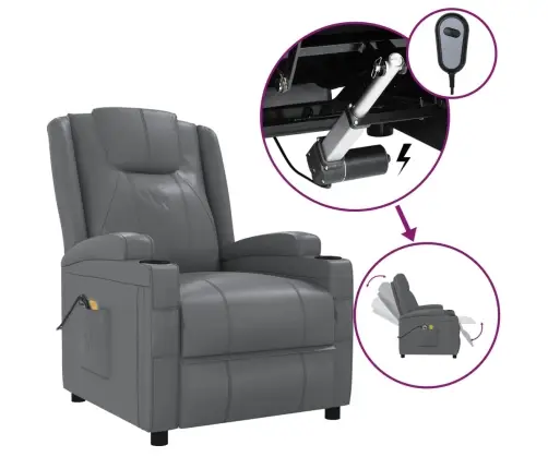 Elektriline Massaažitool, Antratsiithall, Kunstnahk