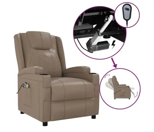 Elektriline Massaažitool, Cappuccino, Kunstnahk