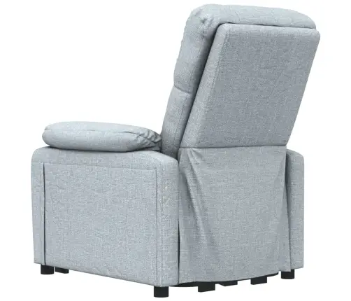 Elektrisks Masāžas Krēsls, Gaiši Pelēks Audums Vidaxl