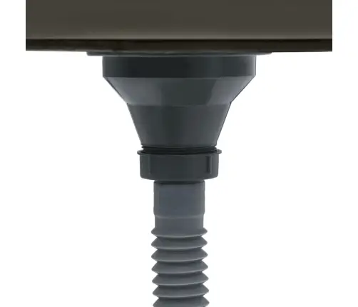 Virtuves Izlietne, Nerūsējošs Tērauds, Melna Vidaxl