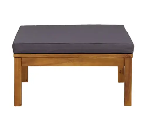 3-Daļīgs Dārza Mēbeļu Komplekts Ar Matračiem, Akācijas Koks Vidaxl